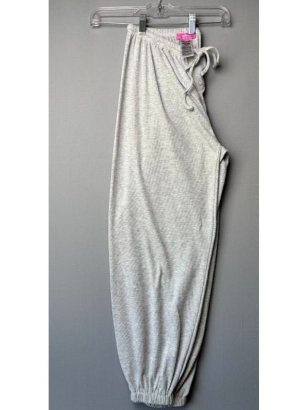 Edikted Women's Gray Waffle Knit Jogger Sweatpants Size S Lounge Drawstring